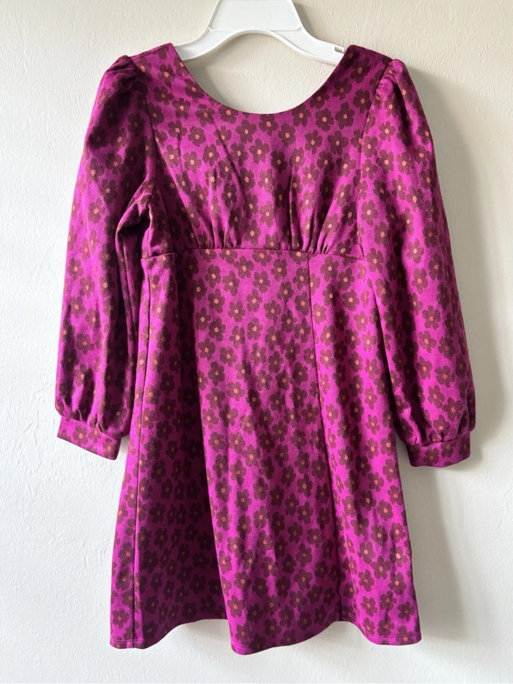 Franki By Francesca’s Dress Youth Size Large Purple Floral NEW